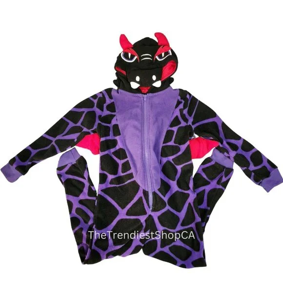 (Pre-loved) Youth 3D Dragon Plush Onesie - Picture 7 of 8